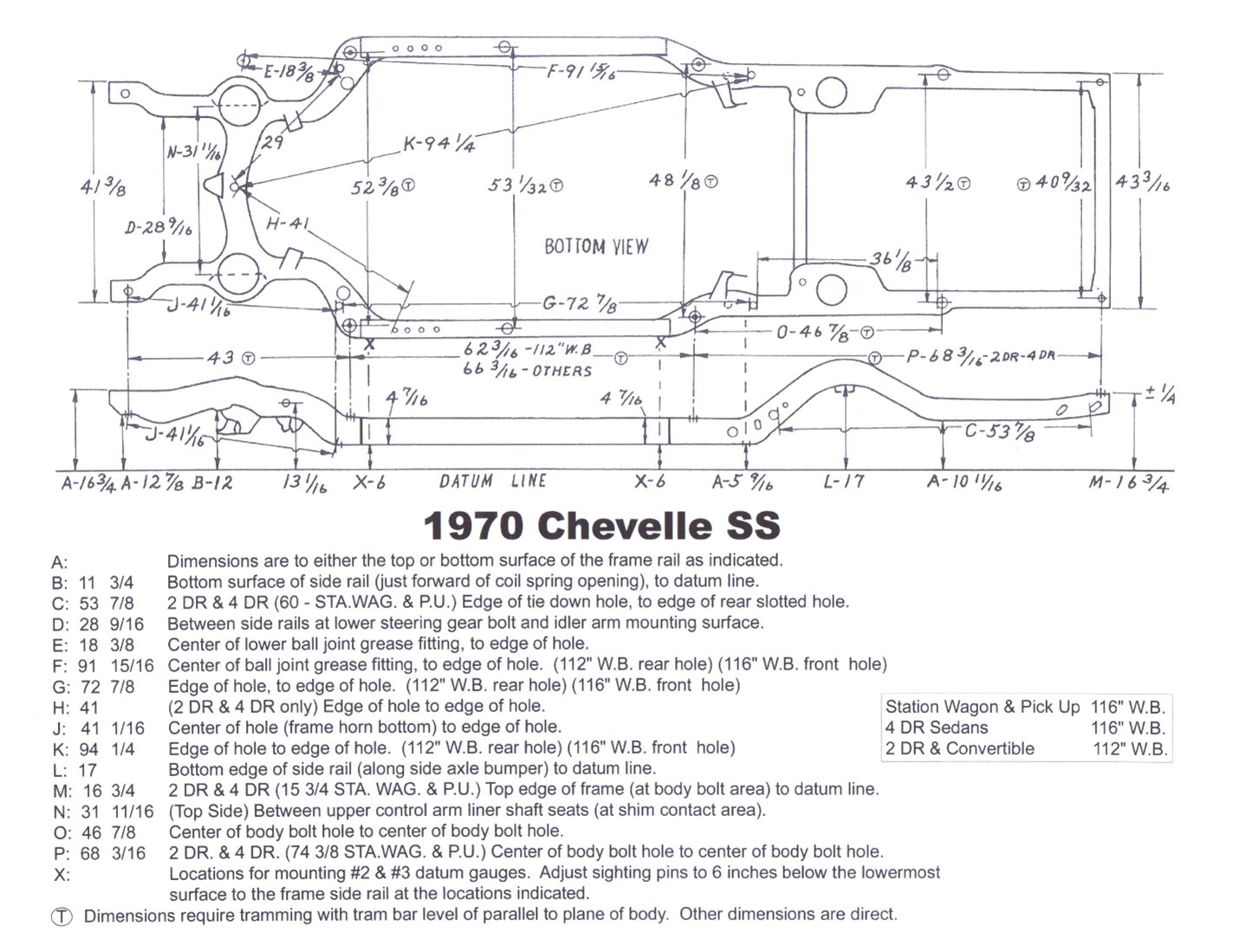 1970 Chevelle SS chassis