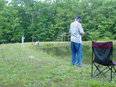 Daddy fishing