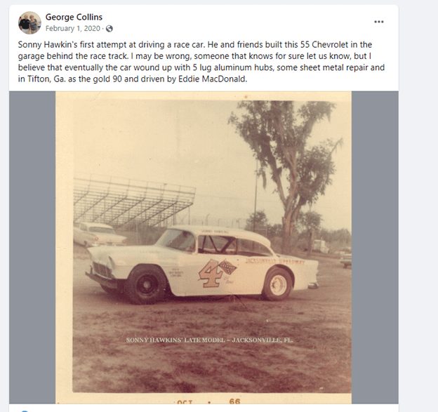 Sonny Hawkins Late Model Jacksonville FL 1964