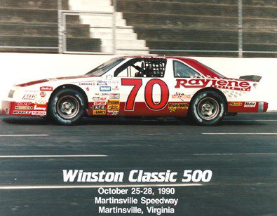 Car number 70 on the track at Martinsville Speedway in the Winston Classic 500 October 28, 1990