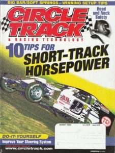 Cover of Circle Track Magazine from August 2004