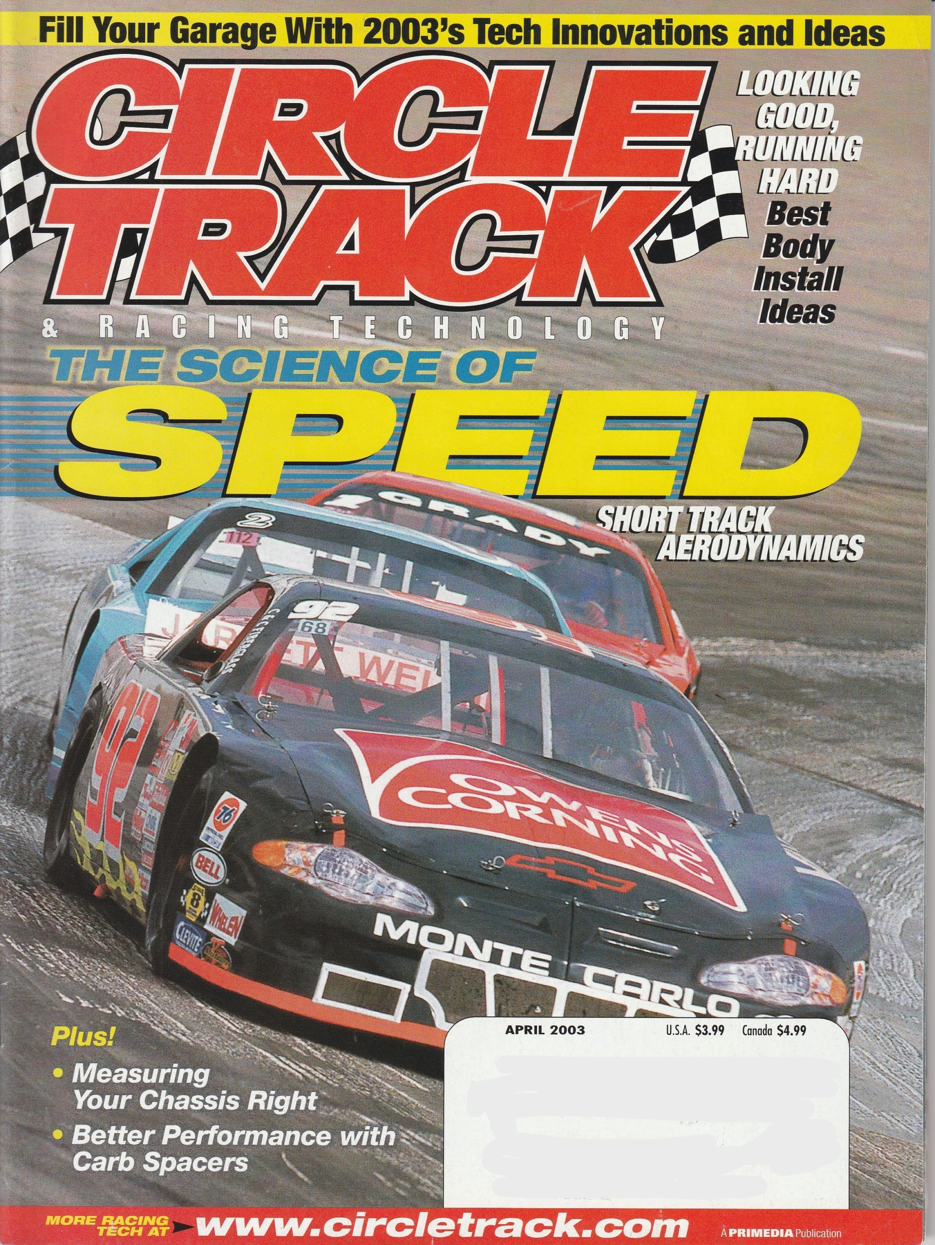 Cove of the Circle Track Magazine for April 2003