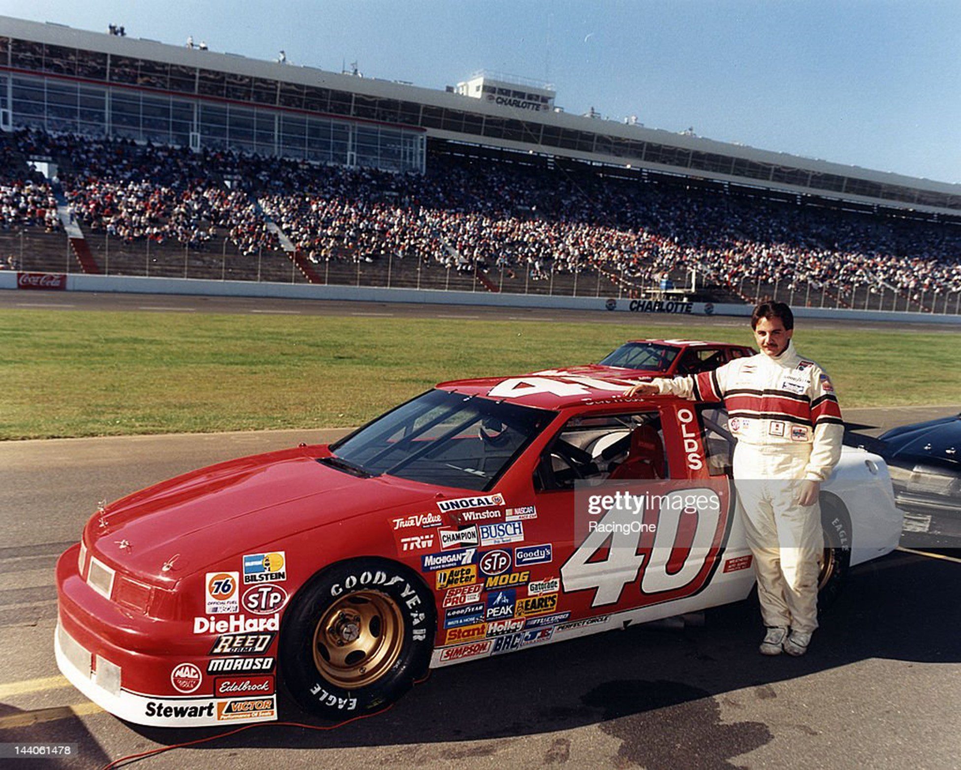 Benn Hess number 40 taking Charlotte NC on pit road in 1988